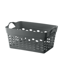 CESTO FLEXIVEL RETANGULAR 22L CINZA  (ES)