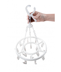 VARAL PLASTICO C/ 16 PRENDEDORES (EN)