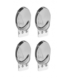 CHROMED OVAL HOOK - S