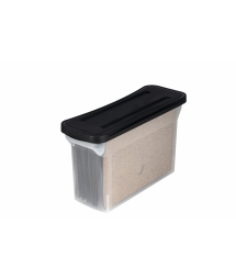 NARROW FILE BOX WITH COVER