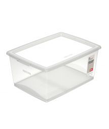ORGANIZADOR COM TAMPA 30 L NATURAL
