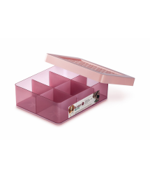 BOX WITH DIVIDER FOR JEWELRY WITH LID S