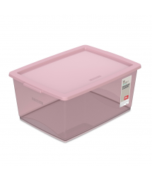 ORGANIZADOR COM TAMPA 30 L ROSÉ