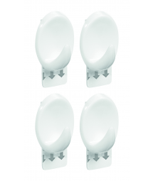 WHITE OVAL HOOK - S