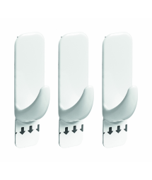 WHITE RECTANGULAR HOOK - S