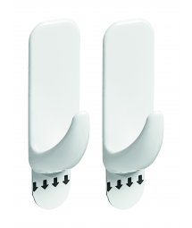WHITE RECTANGULAR HOOK - S