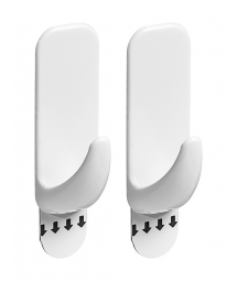 WHITE RECTANGULAR HOOK - S